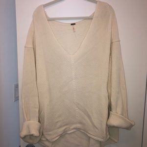 Free People White Sweater